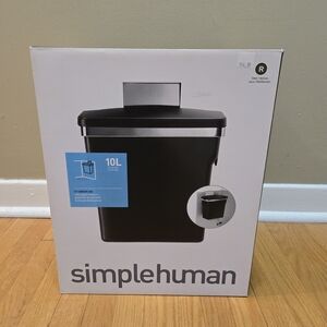 Simplehuman Black 10L in Cabinet Trash Bin